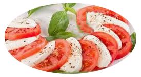 RICETTE SECONDI PIATTI - CAPRESE POMODORI E MOZZARELLA  PER UNA DIETA IPOCALORICA - PIATTI PER DIMAGRIRE 